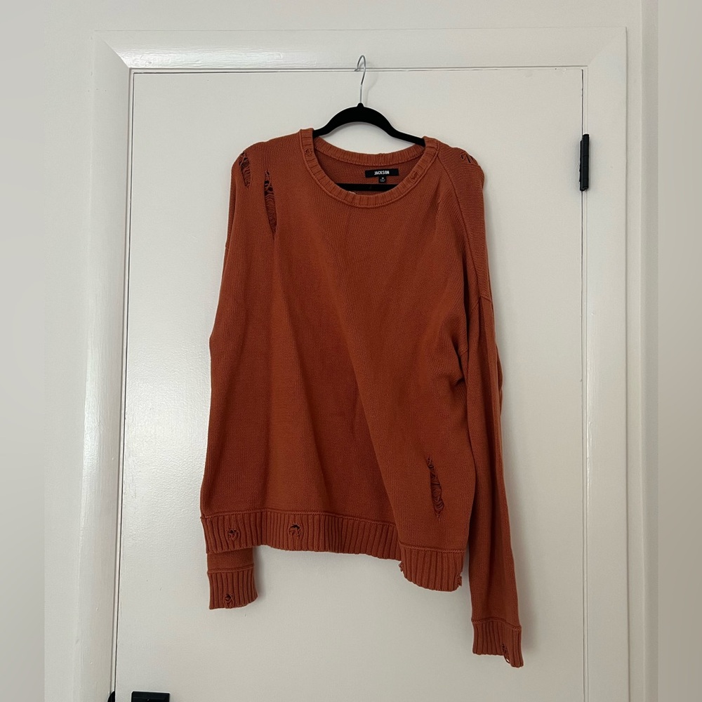 Men fall weather perfect rough edge sweater USA Medium